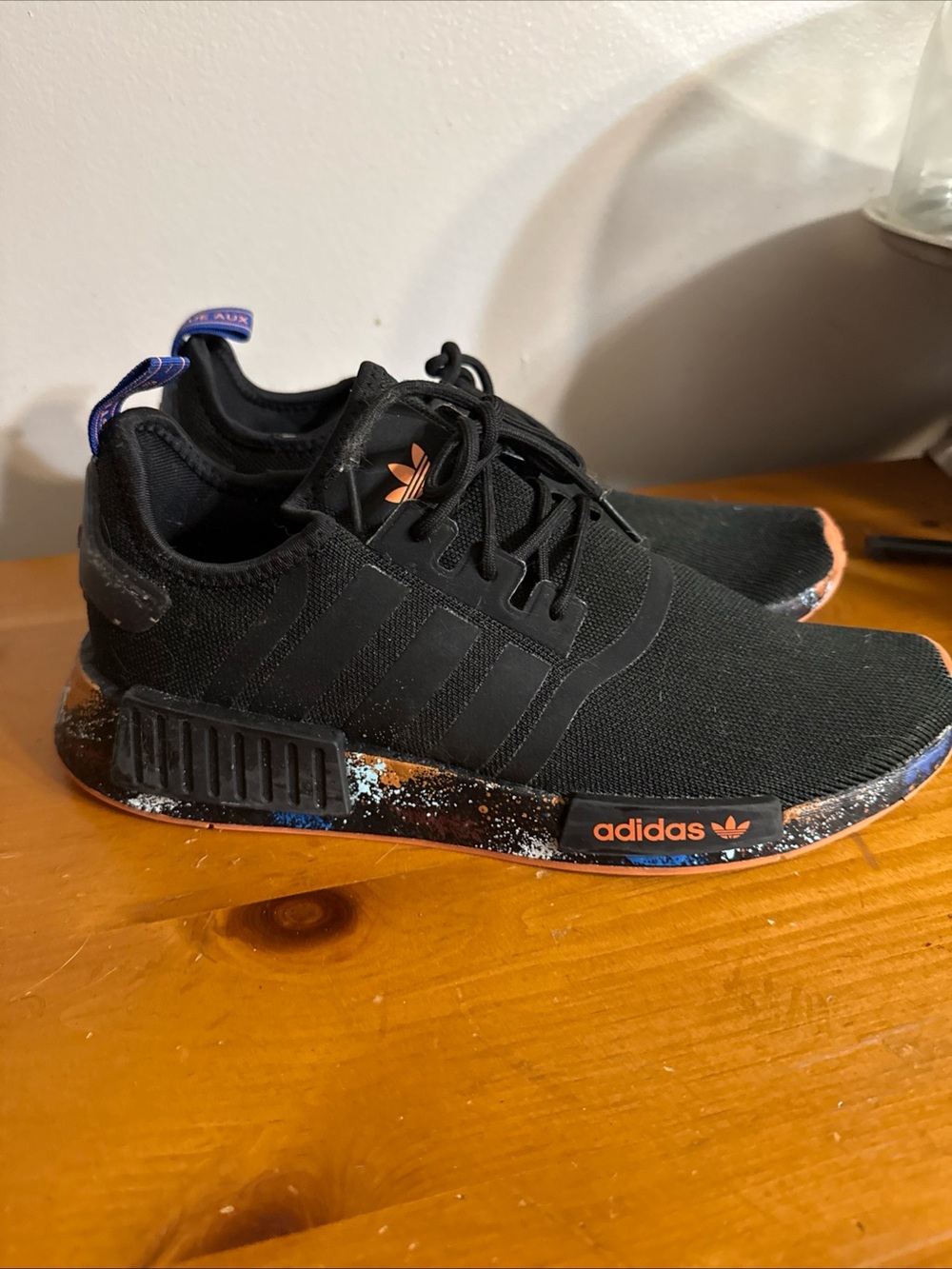 Adidas NMD R1 Men's Shoes Size 8.5Core Black/Semi Lucid Blue/Hazy Copper,
